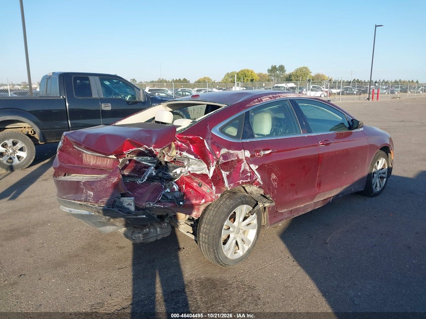 Vin: 1c3cccab2fn678657, lot: 46904854, chrysler 200 limited 20154