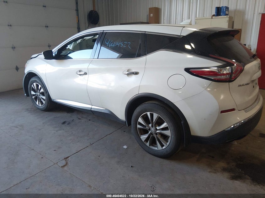 Vin: 5n1az2mh3gn158735, lot: 46904880, nissan murano s 20163