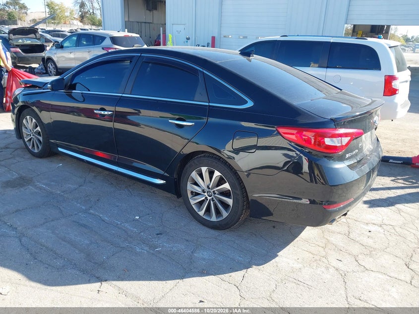 Vin: 5npe34afxhh535486, lot: 46904944, hyundai sonata sport 20173