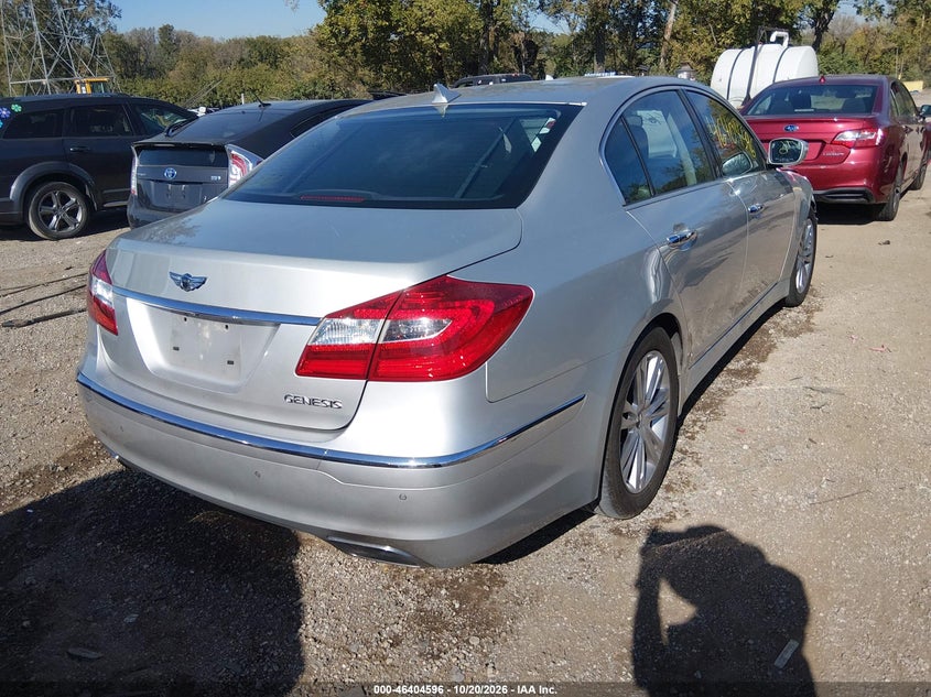 Vin: kmhgc4dd0cu167283, lot: 46904954, hyundai genesis 3.8 20124