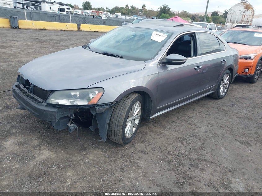 Vin: 1vwcp7a36cc029979, lot: 46905033, volkswagen passat 2.5l sel premium 20122