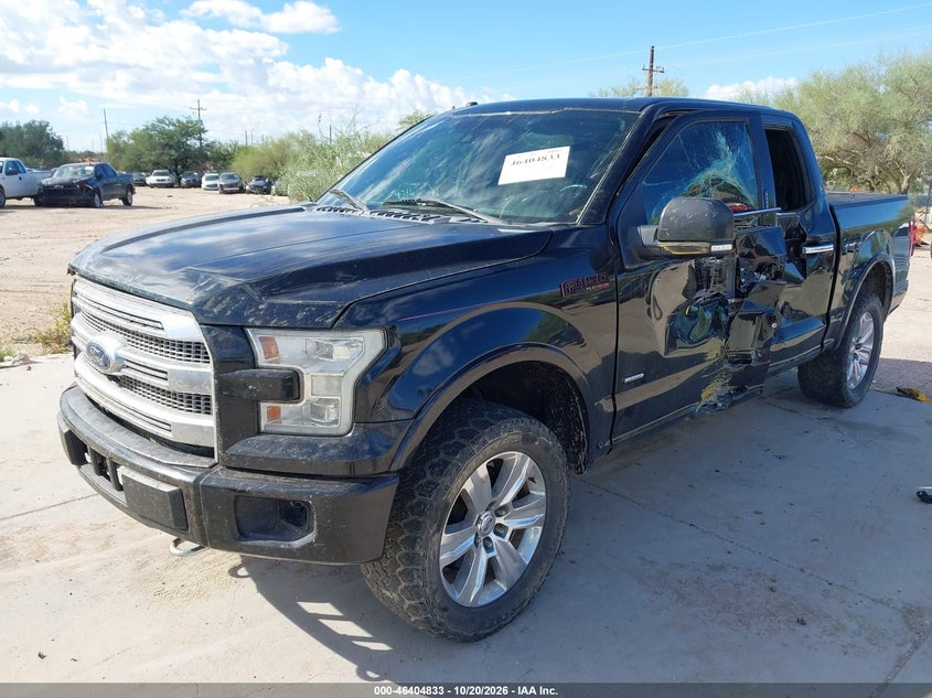 Vin: 1ftew1egxffa11044, lot: 46905191, ford f-150 platinum 20152