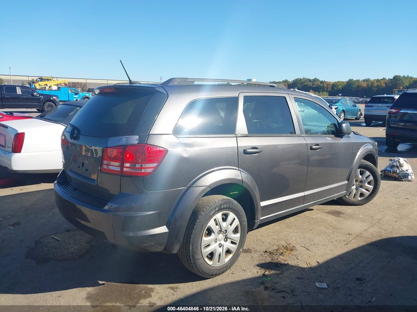Vin: 3c4pdcabxht696949, lot: 46905204, dodge journey se 20174