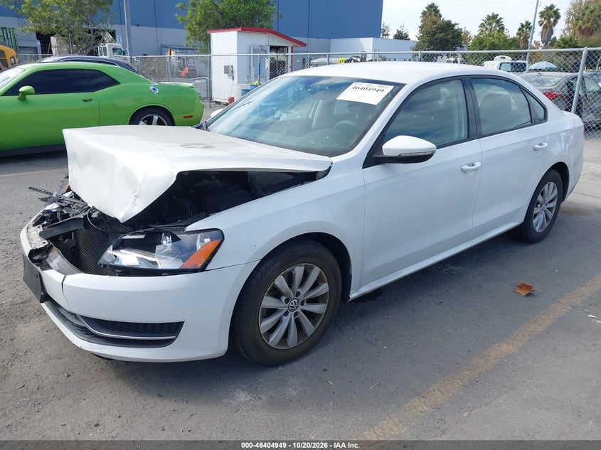 Vin: 1vwah7a36cc016525, lot: 46905307, volkswagen passat 2.5l s 20122
