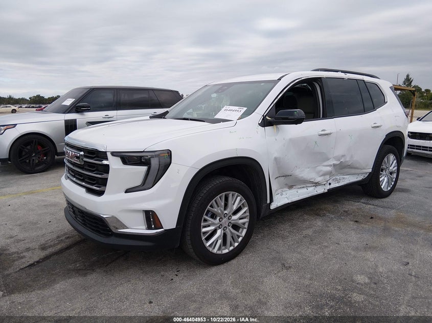 Vin: 1gkenkrs3sj227062, lot: 46905311, gmc acadia fwd elevation 20252