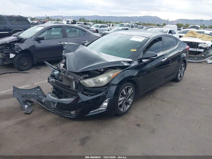 Vin: 5npdh4ae3eh487264, lot: 46905405, hyundai elantra limited 20142