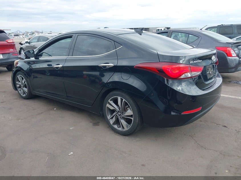 Vin: 5npdh4ae3eh487264, lot: 46905405, hyundai elantra limited 20143