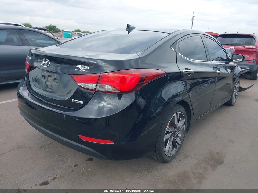 Vin: 5npdh4ae3eh487264, lot: 46905405, hyundai elantra limited 20144