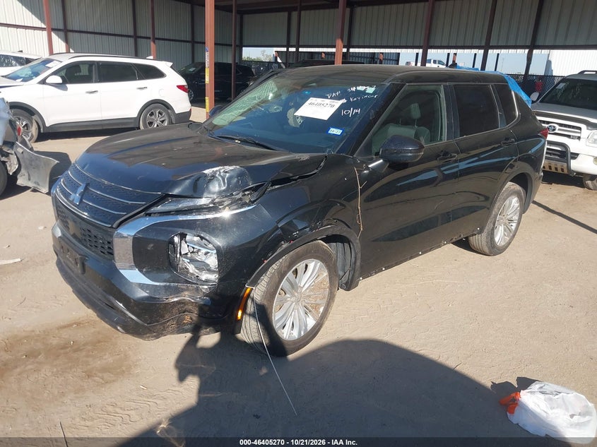 Vin: ja4j3ua84rz013053, lot: 46905628, mitsubishi outlander es 2.5 2wd 20242