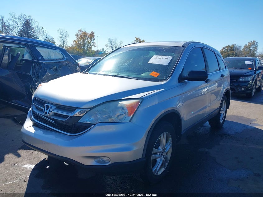 2010 Honda Cr-V Ex, Front End, IAAI, VIN 5J6RE4H57AL068337 — photo 2