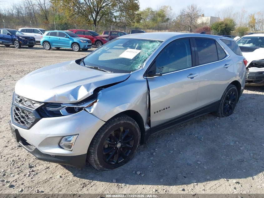 2021 Chevrolet Equinox Awd Lt, Left Front, IAAI, VIN 3GNAXUEVXMS140946 — photo 2