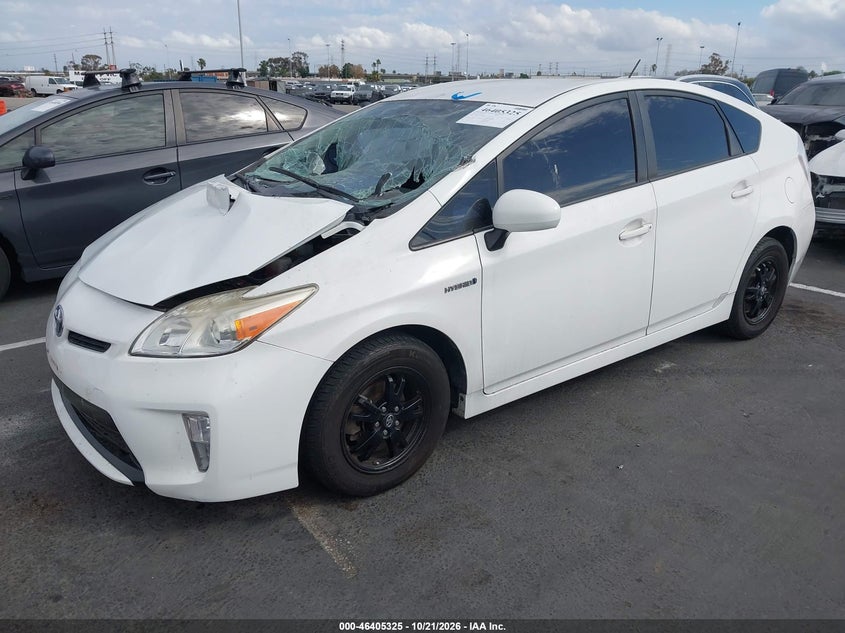 Vin: jtdkn3du2f1986031, lot: 46905683, toyota prius one 20152
