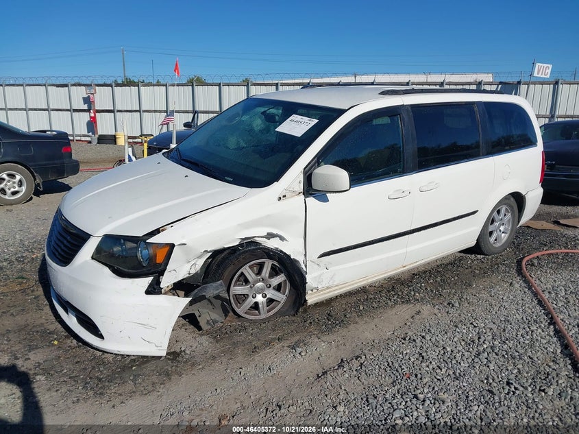 Vin: 2c4rc1bg0cr300162, lot: 46905730, chrysler town & country touring 20122