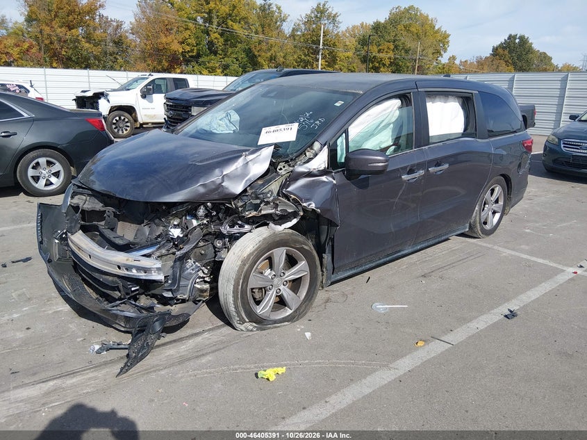 Vin: 5fnrl6h50jb098368, lot: 46905749, honda odyssey ex 20182