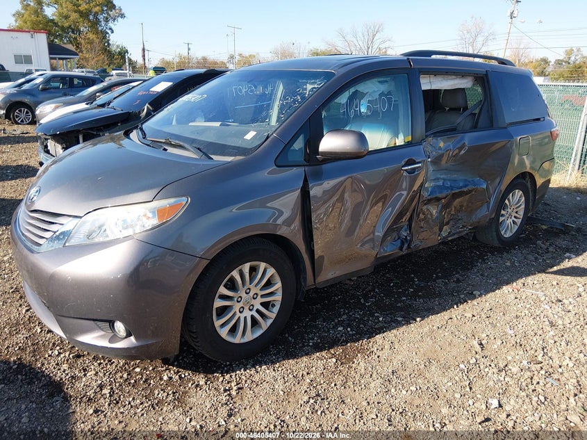 Vin: 5tdyz3dc9hs892238, lot: 46905765, toyota sienna xle 8 passenger 20172