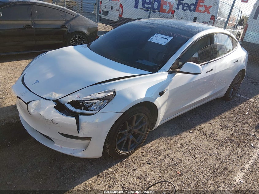 Vin: 5yj3e1ea7mf858806, lot: 46905852, tesla model 3 standard range plus rear-wheel drive 20212