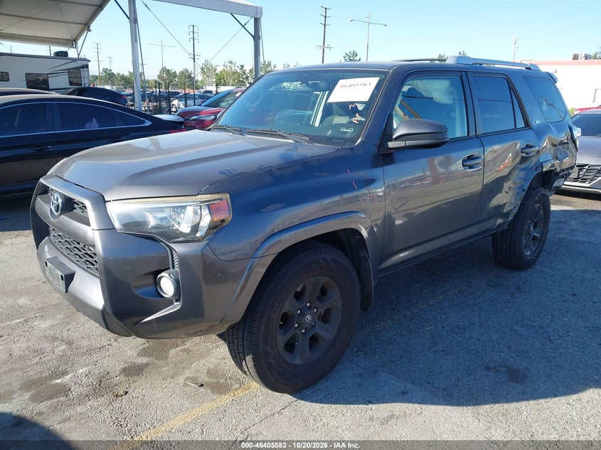 2016 Toyota 4Runner Sr5, Левый зад, IAAI, VIN JTEZU5JRXG5116692 — фото 2