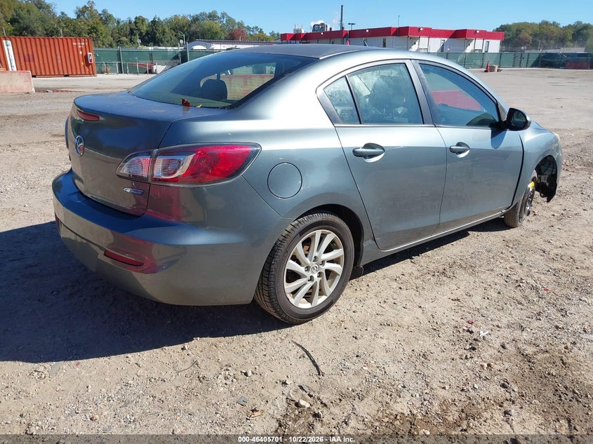 Vin: jm1bl1v81c1589241, lot: 46906059, mazda mazda3 i touring 20124