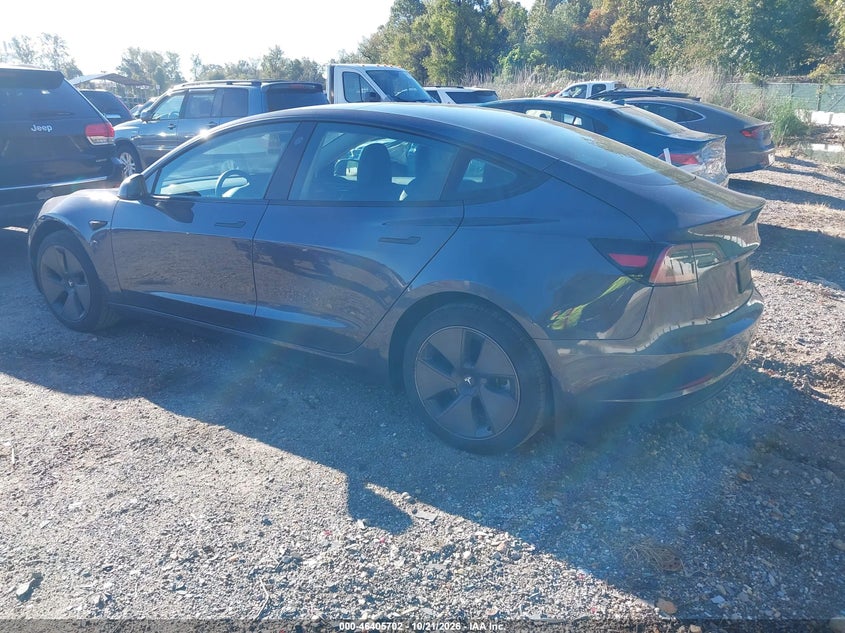 Vin: 5yj3e1ea3pf613604, lot: 46906060, tesla model 3 20233