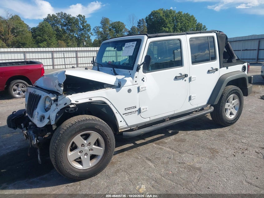 Vin: 1c4bjwdg1fl754113, lot: 46906084, jeep wrangler unlimited sport 20152