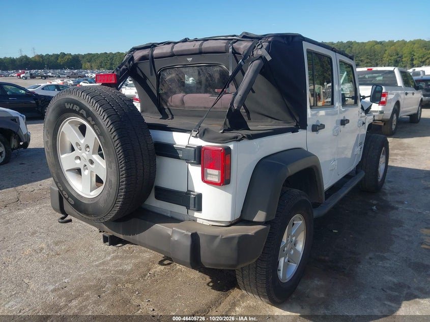 Vin: 1c4bjwdg1fl754113, lot: 46906084, jeep wrangler unlimited sport 20154