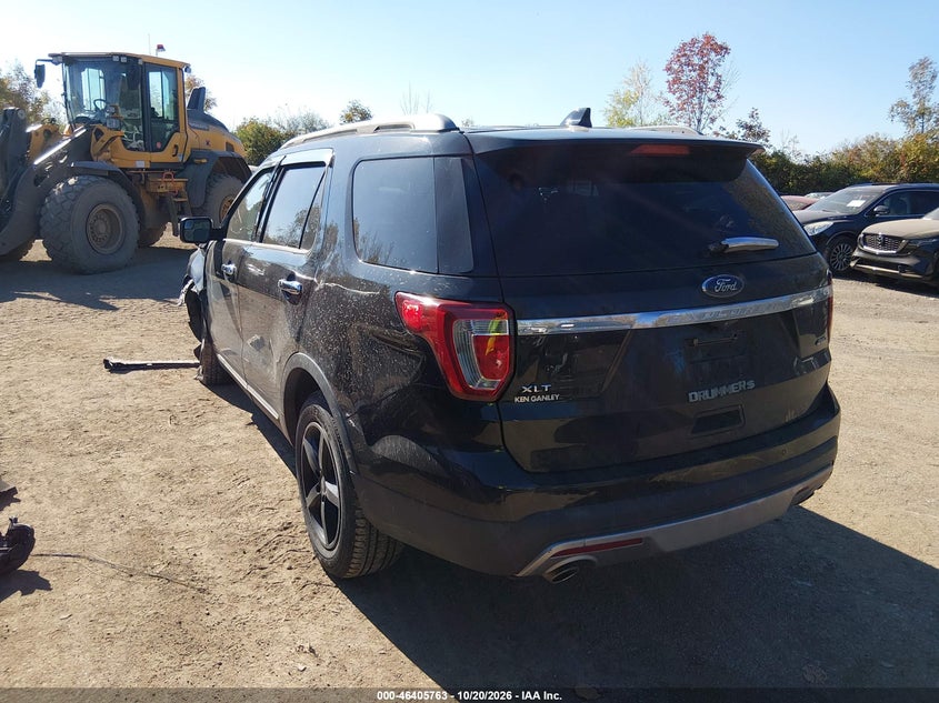 Vin: 1fm5k8d85hgd05751, lot: 46906121, ford explorer xlt 20173