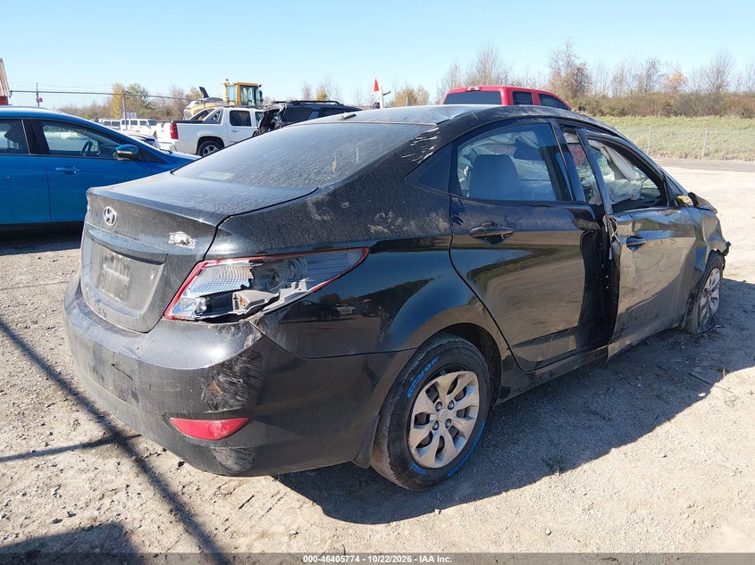 Vin: kmhct4aexgu163128, lot: 46906132, hyundai accent se 20164