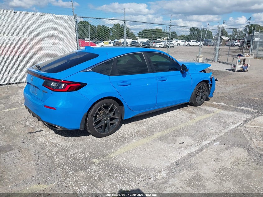 Vin: 19xfl1h84ne012328, lot: 46906154, honda civic sport touring 20224
