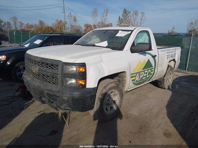 Vin: 1gcnkpeh3ez408308, lot: 46906191, chevrolet silverado 1500 work truck 1wt 20142
