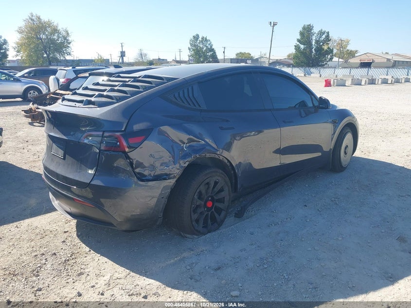 Vin: 7saygdee3nf327272, lot: 46906225, tesla model y long range dual motor all-wheel drive 20224