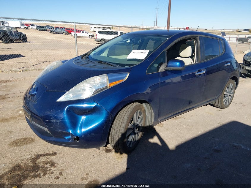 2016 Nissan Leaf Sv, Normal Wear & Tear, IAAI, VIN 1N4BZ0CP3GC308950 — photo 2