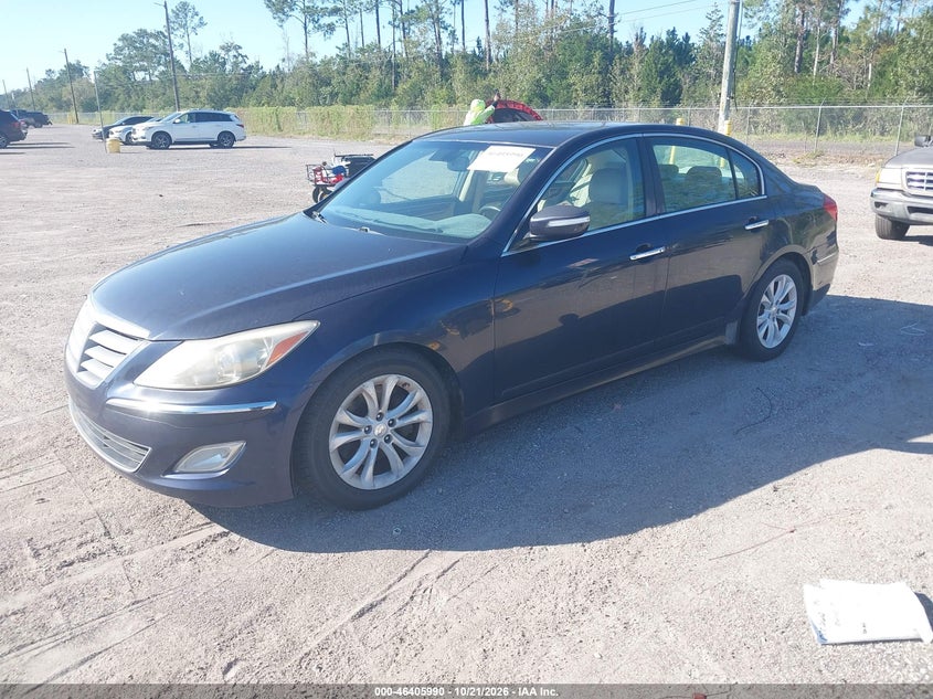 Vin: kmhgc4dd6cu177977, lot: 46906348, hyundai genesis 3.8 20122