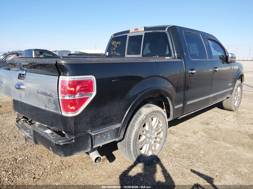 Vin: 1ftfw1ct4dfa04463, lot: 46906367, ford f-150 platinum 20134