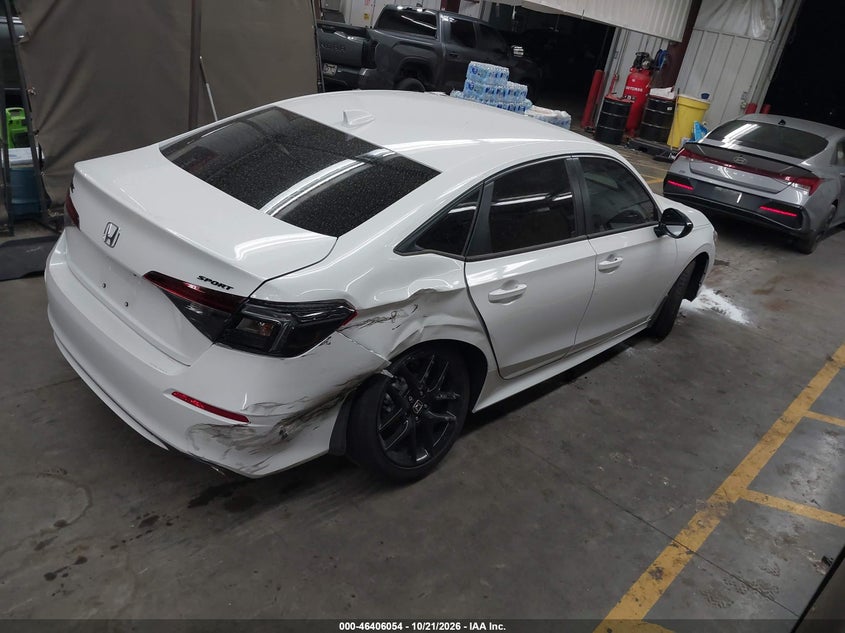 Vin: 2hgfe2f57th606522, lot: 46906412, honda civic sport 20264