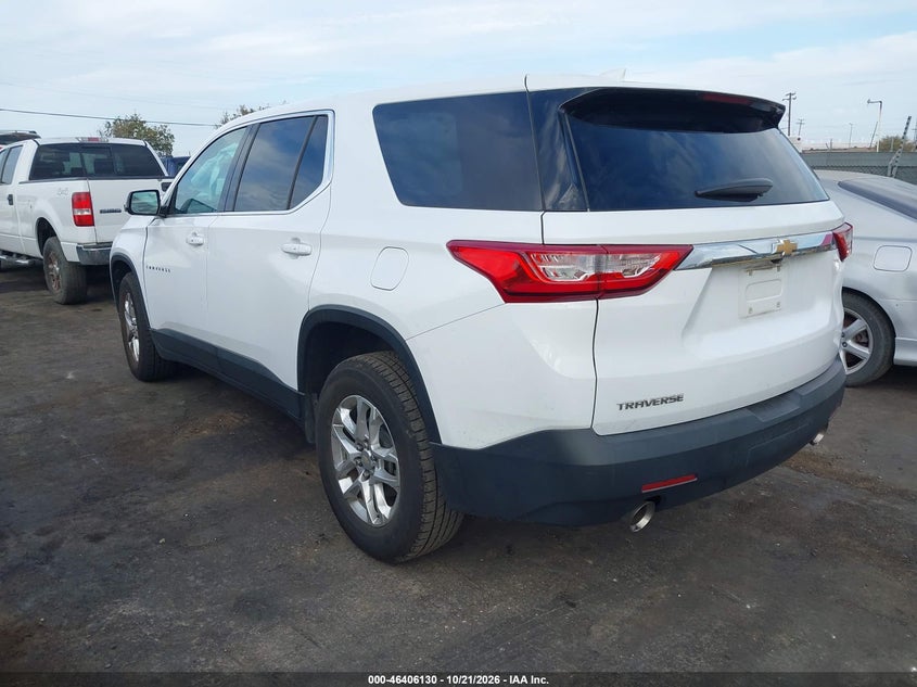 Vin: 1gnerfkwxlj289877, lot: 46906488, chevrolet traverse fwd ls 20203