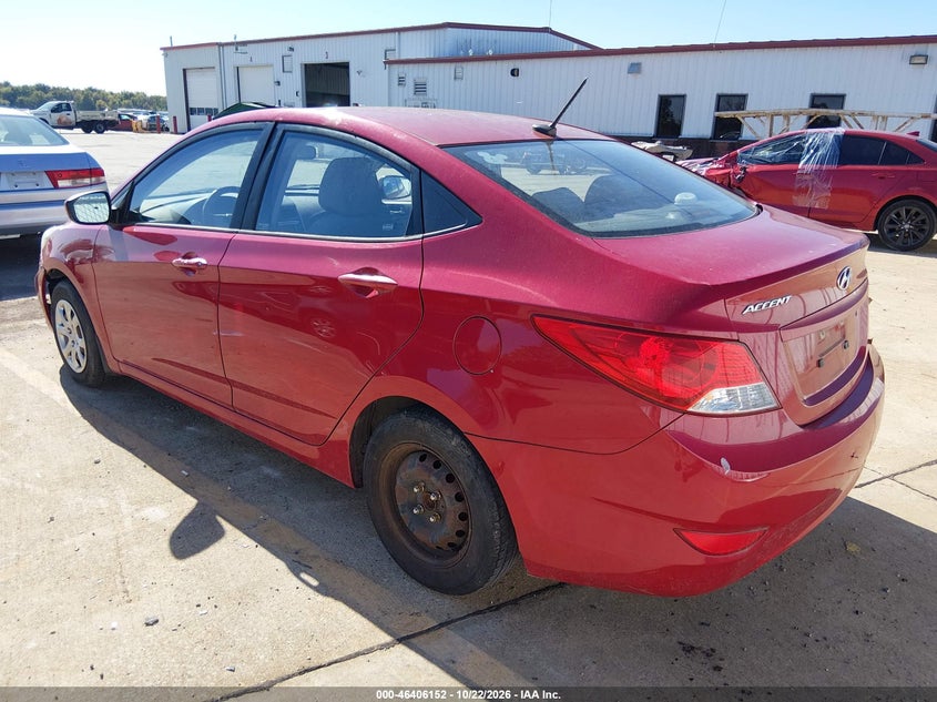Vin: kmhct4ae0cu145912, lot: 46906510, hyundai accent gls 20123