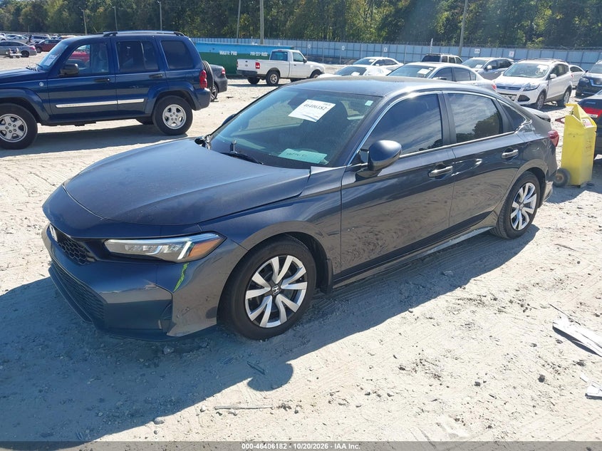 Vin: 2hgfe2f27sh555494, lot: 46906539, honda civic lx 20252