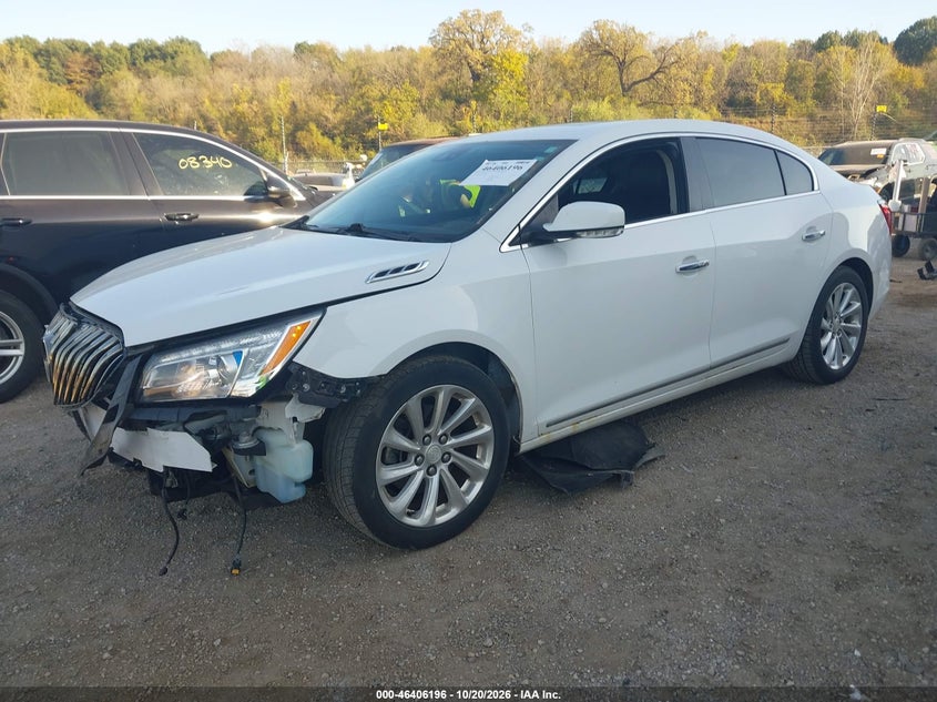Vin: 1g4gb5g33ef111244, lot: 46906554, buick lacrosse leather group 20142