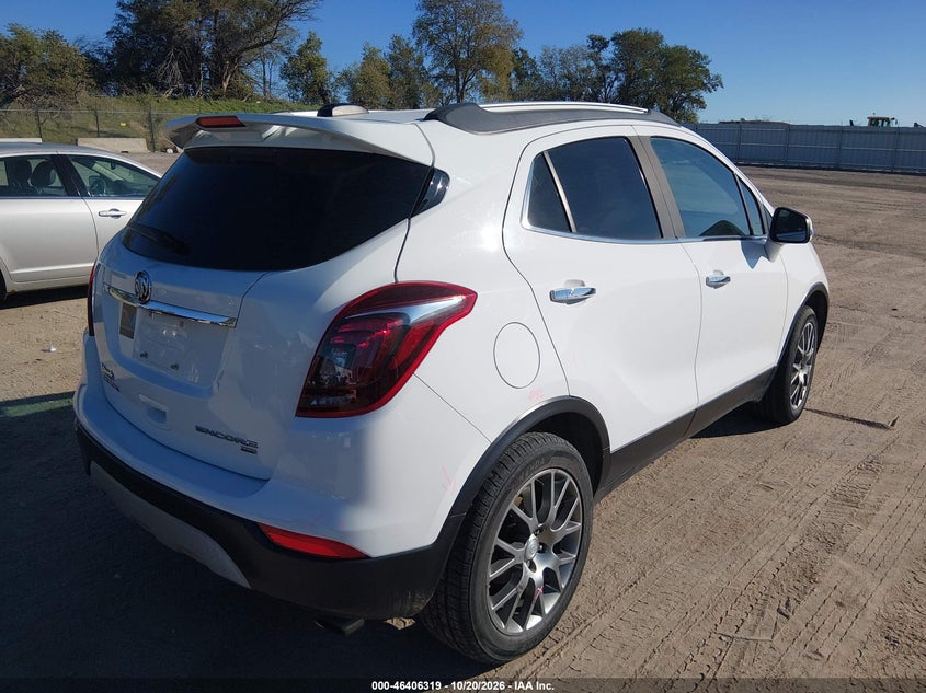 Vin: kl4cj2sb8hb045881, lot: 46906677, buick encore sport touring 20174
