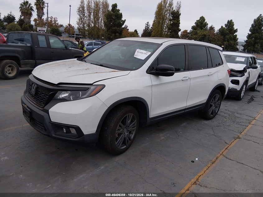 2021 Honda Passport Awd Ex-L, Неизвестно, IAAI, VIN 5FNYF8H51MB025349 — фото 2
