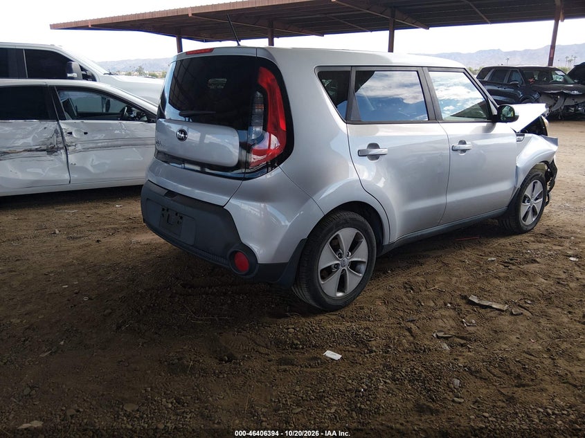 Vin: kndjn2a20g7858538, lot: 46906752, kia soul 20164