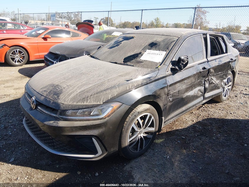 2026 Volkswagen Jetta Se, Left Side, IAAI, VIN 3VW7W7BU1TM000836 — photo 2