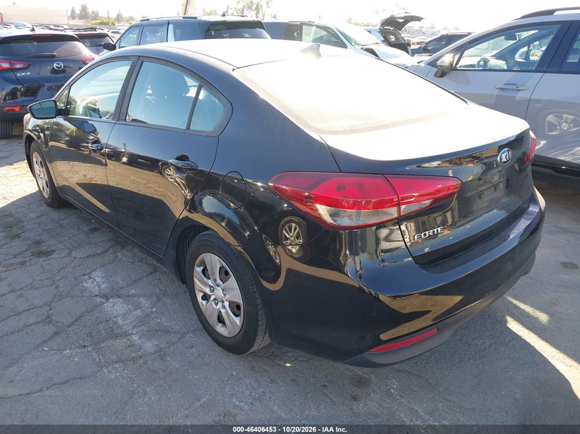 Vin: 3kpfk4a76je244378, lot: 46906812, kia forte lx 20183