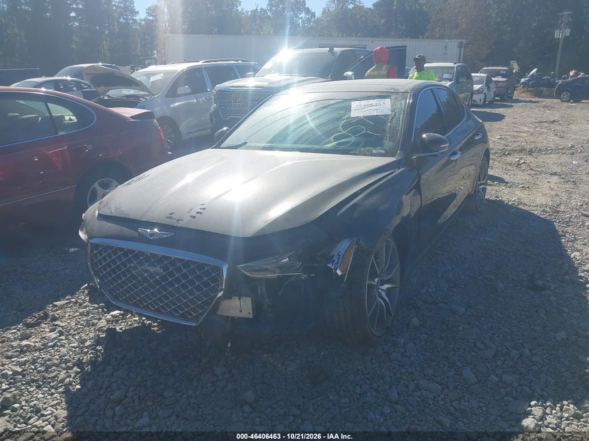 Vin: kmtg34le2lu051440, lot: 46906821, genesis g70 3.3t awd 20202