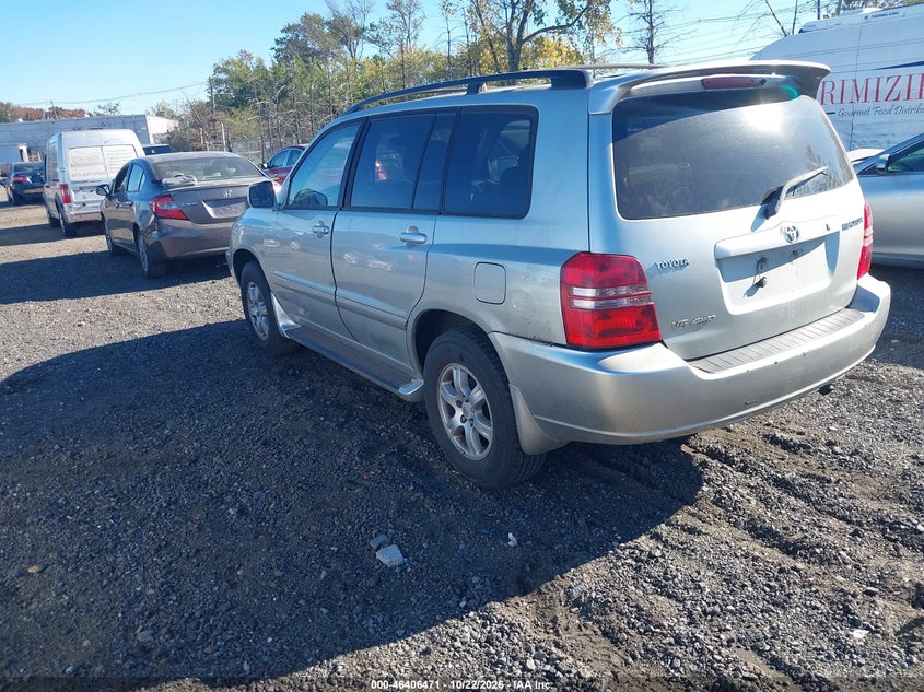 TOYOTA HIGHLANDER 2003 VIN JTEHF21A430152089