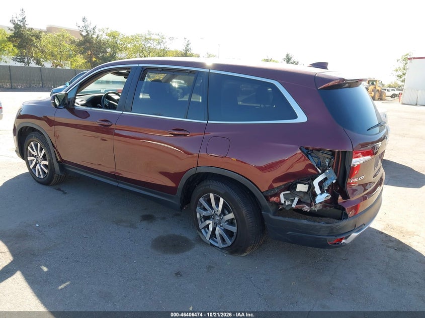 Vin: 5fnyf5h53mb020734, lot: 46906832, honda pilot 2wd ex-l 20213