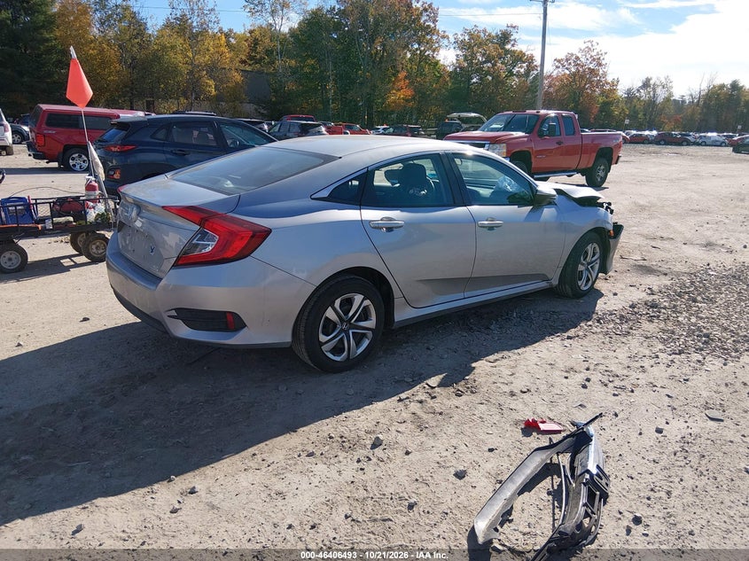 Vin: 19xfc2f5xhe221088, lot: 46906851, honda civic lx 20174