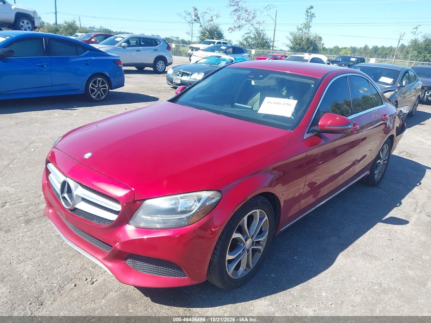 Vin: 55swf4jb7gu121537, lot: 46906854, mercedes-benz c 300 20162