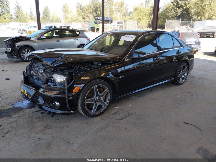 Vin: wddgf7hb1af421693, lot: 46906879, mercedes-benz c 63 amg 20102