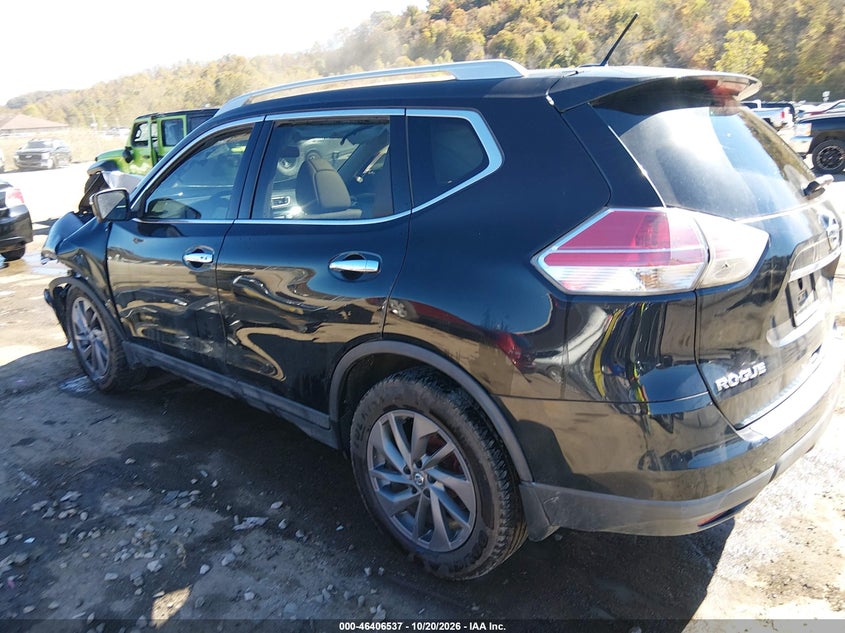 Vin: 5n1at2mv3gc867488, lot: 46906895, nissan rogue sl 20163